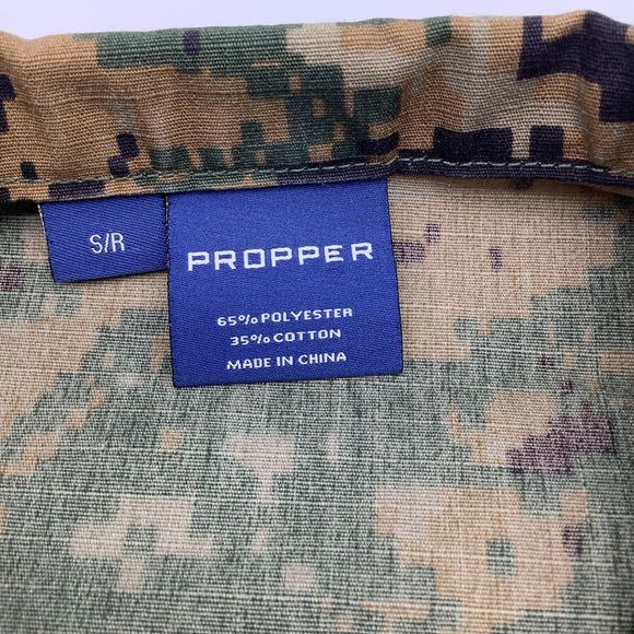 Propper Mens Long Sleeve Full Zip Camo Jacket Size Small - Picture 4 of 7